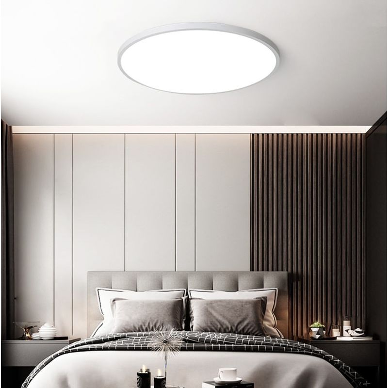 Casa si Gradina - Corpuri si surse de iluminat - Plafoniere, aplice si spoturi - Plafoniera LED Moderna, Clasa Enegetica A, Ultra subtire 2cm, Aplica pentru interior, in forma rotunda, tri-proof, 38W - Infinity.ro