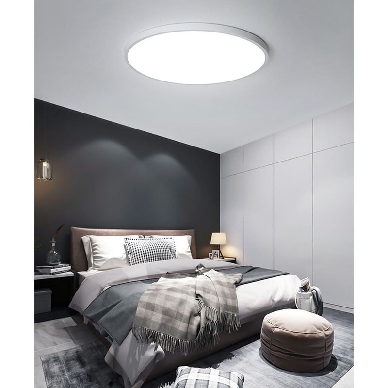 Casa si Gradina - Corpuri si surse de iluminat - Plafoniere, aplice si spoturi - Plafoniera LED Moderna, Clasa Enegetica A, Ultra subtire 2cm, Aplica pentru interior, in forma rotunda, tri-proof, 38W - Infinity.ro