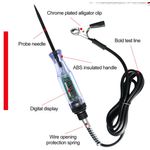 Casa si Gradina - Electrice - Accesorii electrice - Aparate de masura si control - Tester Circuit Electric Auto 6-24V cu Sonda si Cleme Techstar® - Ideal pentru Diagnosticare Baterii si Sisteme Auto - Infinity.ro