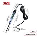 Casa si Gradina - Electrice - Accesorii electrice - Aparate de masura si control - Tester Circuit Electric Auto 6-24V cu Sonda si Cleme Techstar® - Ideal pentru Diagnosticare Baterii si Sisteme Auto - Infinity.ro