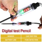 Casa si Gradina - Electrice - Accesorii electrice - Aparate de masura si control - Tester Circuit Electric Auto 6-24V cu Sonda si Cleme Techstar® - Ideal pentru Diagnosticare Baterii si Sisteme Auto - Infinity.ro