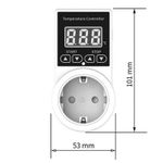 Casa si Gradina - Electrice - Prize - Priza Programabila Techstar® , Digital Timer, 240V, 10A, Timp/Temperatura, Termostat, Senzor Temperatura, Pentru sera - Infinity.ro