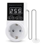 Casa si Gradina - Electrice - Prize - Priza Programabila Techstar® , Digital Timer, 240V, 10A, Timp/Temperatura, Termostat, Senzor Temperatura, Pentru sera - Infinity.ro