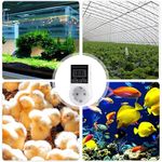 Casa si Gradina - Electrice - Prize - Priza Programabila Techstar® , Digital Timer, 240V, 10A, Timp/Temperatura, Termostat, Senzor Temperatura, Pentru sera - Infinity.ro
