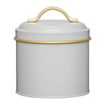 Casa si Gradina - Mobilier - Organizare si depozitare - Recipiente depozitare - Cutie depozitare cu capac AMBITION Royal, 750ml, gri, metalica - Infinity.ro