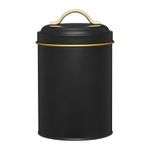 Casa si Gradina - Bucatarie si vesela - Organizare si depozitare bucatarie - Cutii alimentare - Cutie depozitare cu capac AMBITION Royal, 1.4L, negru, metalica - Infinity.ro