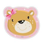 Casa si Gradina - Textile si covoare - Textile bucatarie - Servete si naproane - Suport farfurie AMBITION JUNIOR Eddie, 35x31cm, ursulet, pentru fetite - Infinity.ro