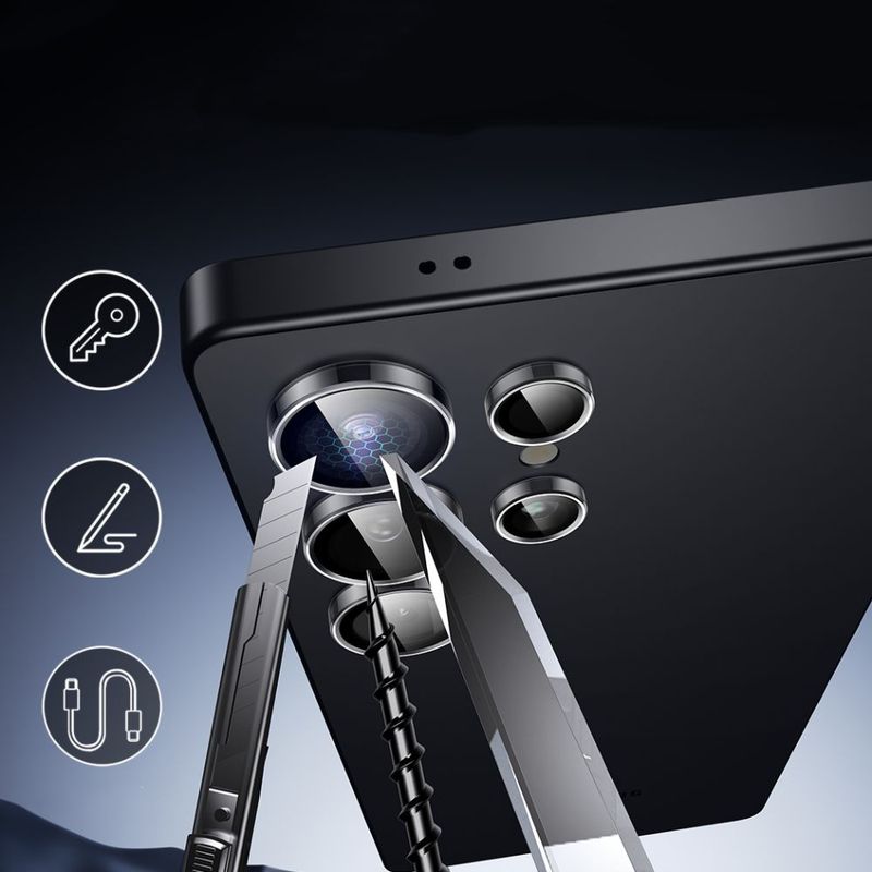 Laptop, Telefoane si Tablete - Telefoane mobile si accesorii - Accesorii Telefoane - Folii protectie telefoane - Folie Camera pentru Samsung Galaxy S25 Ultra - ESR Armorite Camera Lens Protectors - Transparent - Infinity.ro