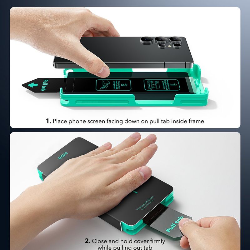 Laptop, Telefoane si Tablete - Telefoane mobile si accesorii - Accesorii Telefoane - Folii protectie telefoane - Folie pentru Samsung Galaxy S25 Ultra - ESR TempeRosu Glass - Privacy - Infinity.ro