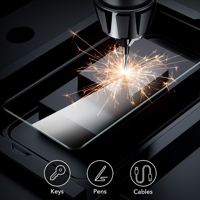 Laptop, Telefoane si Tablete - Telefoane mobile si accesorii - Accesorii Telefoane - Folii protectie telefoane - Folie pentru Samsung Galaxy S25 Ultra (set 2) - ESR TempeRosu Glass - Transparent - Infinity.ro