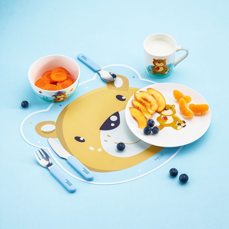 Casa si Gradina - Textile si covoare - Textile bucatarie - Servete si naproane - Suport farfurie AMBITION JUNIOR Eddie, 35x31cm, ursulet, pentru baietei - Infinity.ro