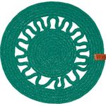 Casa si Gradina - Textile si covoare - Textile bucatarie - Servete si naproane - Suport farfurie AMBITION Boho, 35cm, smarald - Infinity.ro