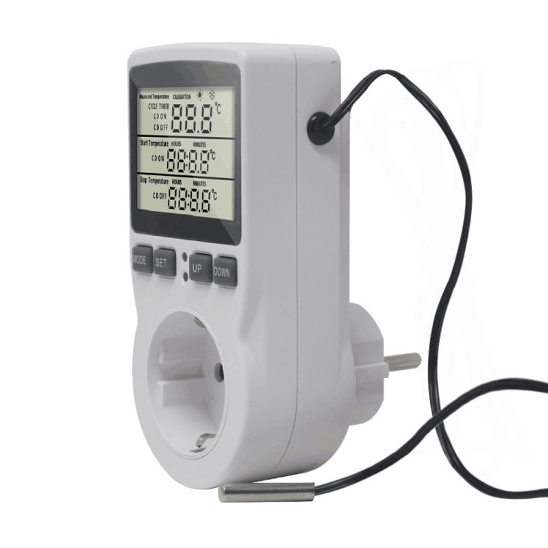 Casa si Gradina - Electrice - Prize - Priza Programabila Techstar® KT3100, Digital Timer, Priza Intrerupator, 230V, 16A, Programabila Timp/Temperatura - Infinity.ro