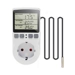 Casa si Gradina - Electrice - Prize - Priza Programabila Techstar® KT3100, Digital Timer, Priza Intrerupator, 230V, 16A, Programabila Timp/Temperatura - Infinity.ro
