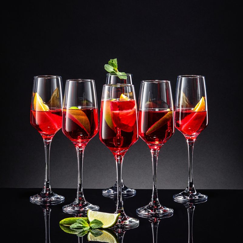 Casa si Gradina - Bucatarie si vesela - Cani si pahare - Pahare - Set 6 pahare sampanie AMBITION Sparkle, 230ml, sticla - Infinity.ro