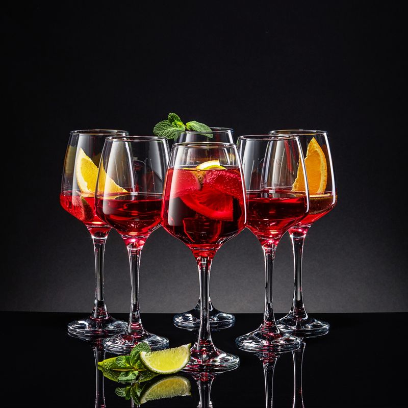 Casa si Gradina - Bucatarie si vesela - Cani si pahare - Pahare - Set 6 pahare vin AMBITION Sparkle, 400ml, sticla - Infinity.ro