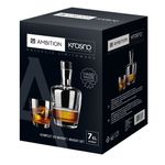 Casa si Gradina - Bucatarie si vesela - Cani si pahare - Pahare - Set servire whisky AMBITION Amber, 7 piese, carafa si 6 pahare, sticla - Infinity.ro