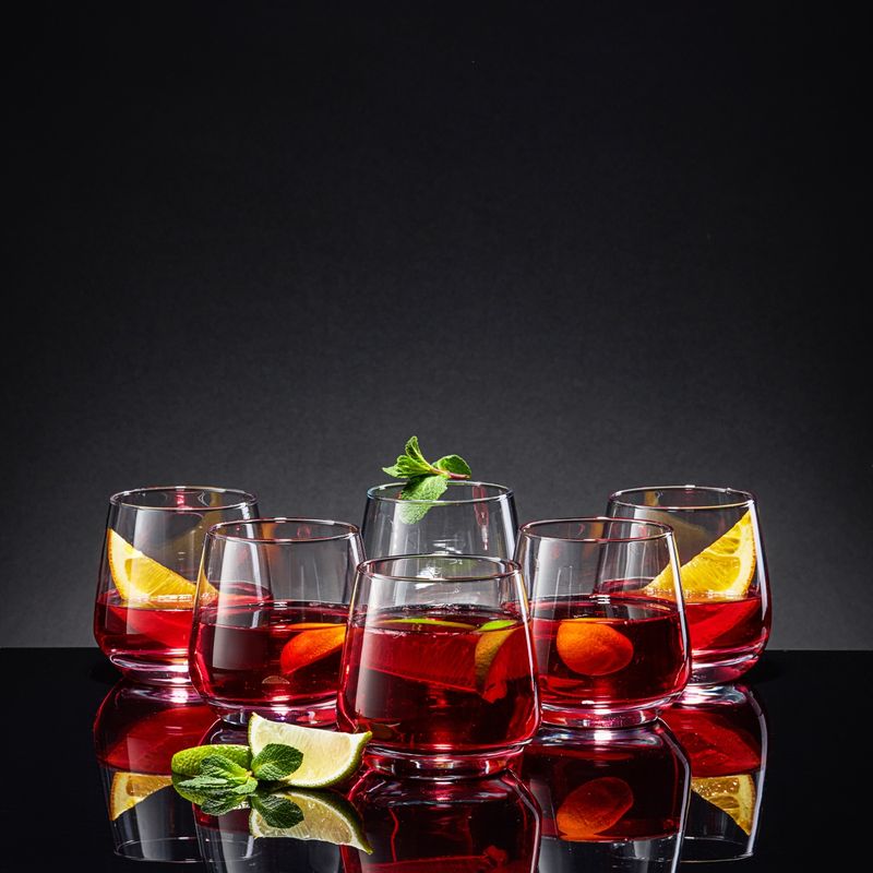 Casa si Gradina - Bucatarie si vesela - Cani si pahare - Pahare - Set 6 pahare whisky AMBITION Sparkle, 345ml, sticla - Infinity.ro