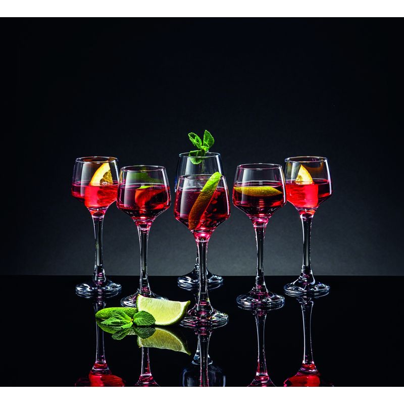 Casa si Gradina - Bucatarie si vesela - Cani si pahare - Pahare - Set 6 pahare lichior AMBITION Sparkle, 80ml, sticla - Infinity.ro