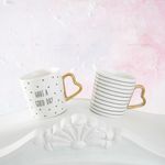 Casa si Gradina - Bucatarie si vesela - Cani si pahare - Cani si cesti - Cana AMBITION Amore, 380ml, portelan, model dungi - Infinity.ro