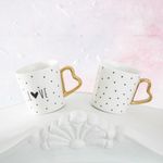 Casa si Gradina - Bucatarie si vesela - Cani si pahare - Cani si cesti - Cana AMBITION Amore, 380ml, portelan, model puncte - Infinity.ro