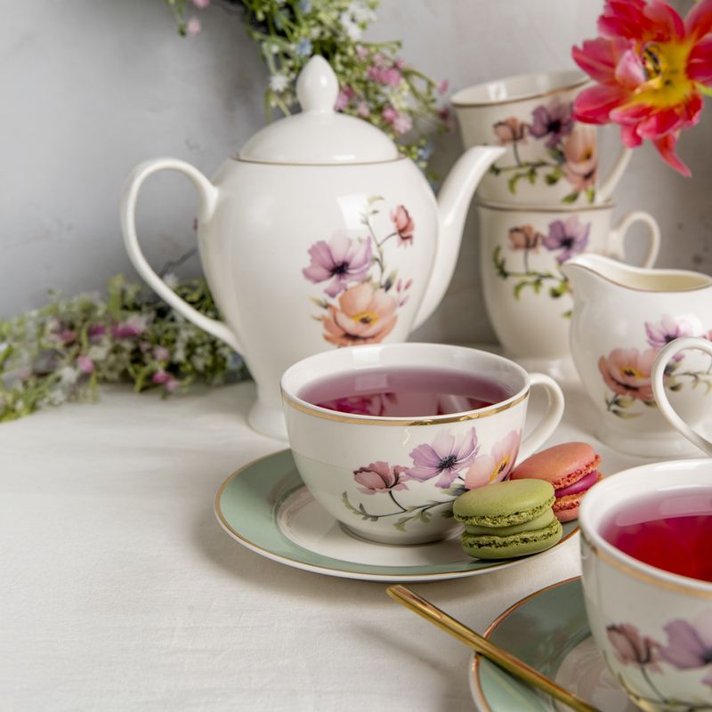 Casa si Gradina - Bucatarie si vesela - Vesela si tacamuri - Vesela pentru servire - Zaharnita AMBITION Flores, 300ml, portelan, model floral - Infinity.ro