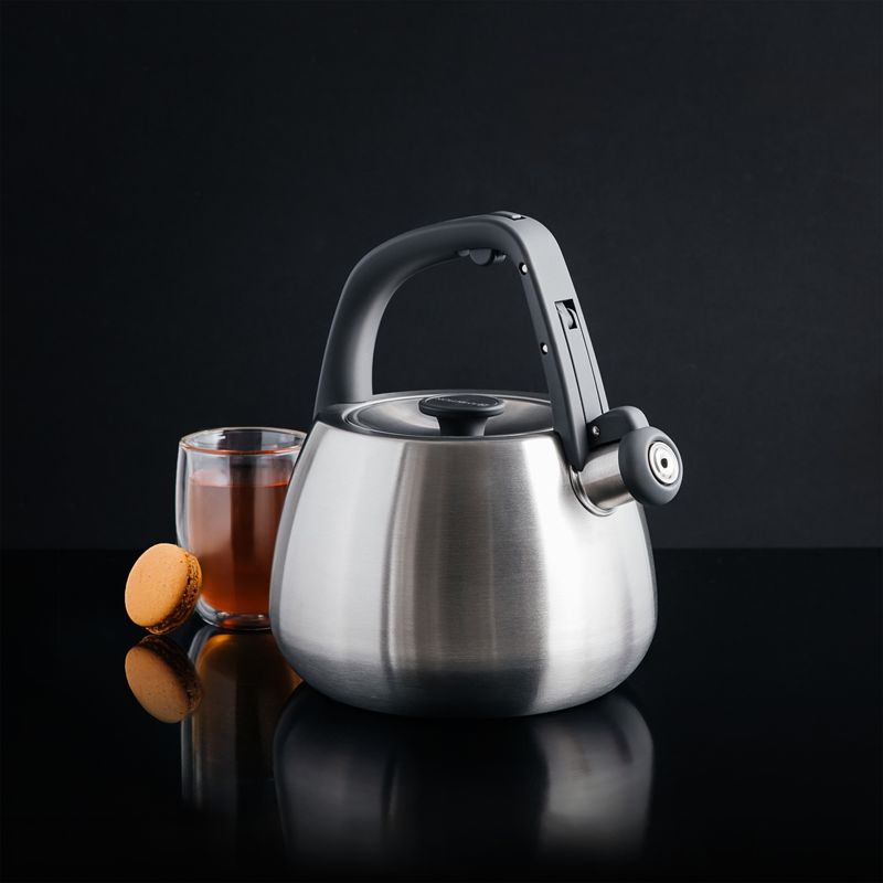 Casa si Gradina - Bucatarie si vesela - Vase pentru gatit - Ceainice si infuzoare - Ceainic aragaz cu fluier AMBITION Tower, 2.3L(2.7L), argintiu - Infinity.ro