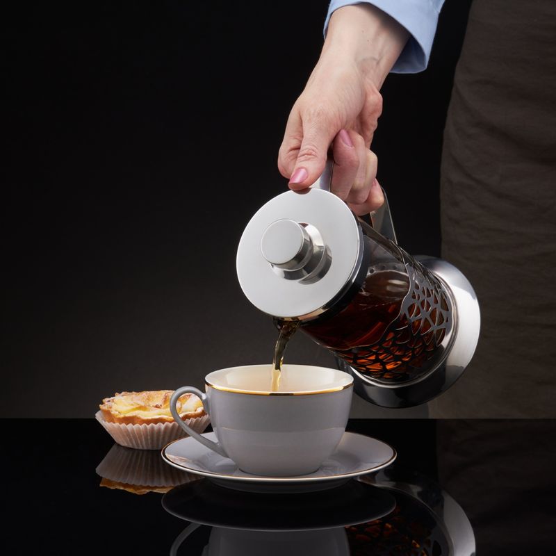 Casa si Gradina - Bucatarie si vesela - Vase pentru gatit - Ceainice si infuzoare - Infuzor ceai sau cafea AMBITION Larissa, 600ml, model dantelat - Infinity.ro