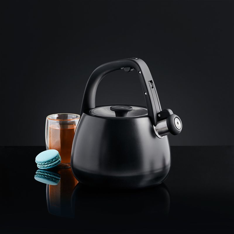 Casa si Gradina - Bucatarie si vesela - Vase pentru gatit - Ceainice si infuzoare - Ceainic aragaz cu fluier AMBITION Tower, 2.3L(2.7L), negru - Infinity.ro