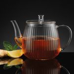 Casa si Gradina - Bucatarie si vesela - Vase pentru gatit - Ceainice si infuzoare - Ceainic cu capac AMBITION Curly, 1.2L, sticla termorezistenta - Infinity.ro