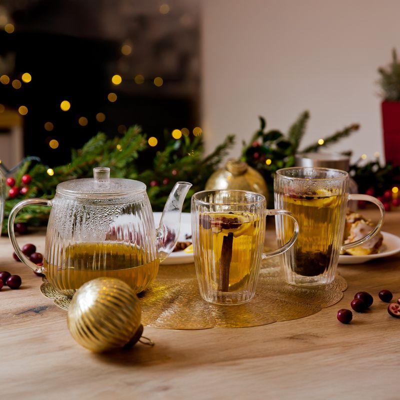 Casa si Gradina - Bucatarie si vesela - Vase pentru gatit - Ceainice si infuzoare - Ceainic cu capac AMBITION Curly, 1.2L, sticla termorezistenta - Infinity.ro