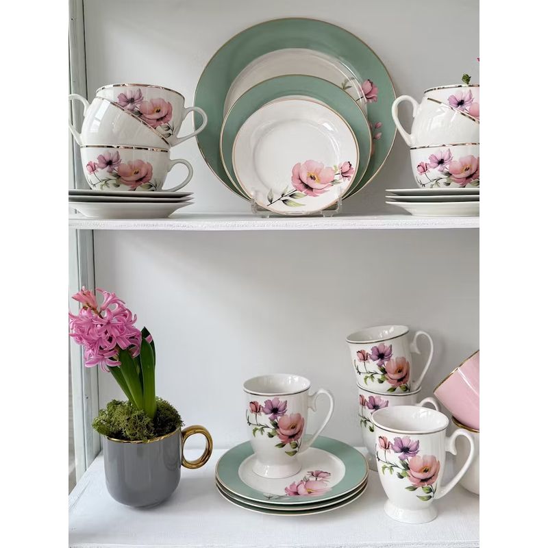 Casa si Gradina/Bucatarie si vesela/Vase pentru gatit/Ceainice si infuzoare - Ceainic AMBITION Flores, 1.1L, portelan, model floral - Infinity.ro