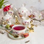 Casa si Gradina/Bucatarie si vesela/Vase pentru gatit/Ceainice si infuzoare - Ceainic AMBITION Flores, 1.1L, portelan, model floral - Infinity.ro