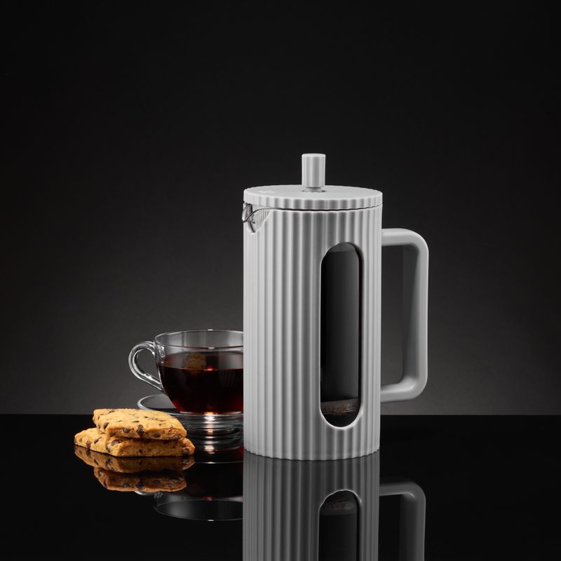 Casa si Gradina - Bucatarie si vesela - Vase pentru gatit - Ceainice si infuzoare - Infuzor ceai sau cafea AMBITION Curly, 600ml, gri - Infinity.ro