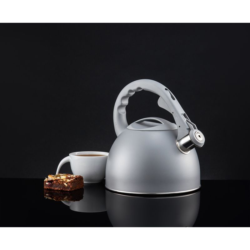 Casa si Gradina - Bucatarie si vesela - Vase pentru gatit - Ceainice si infuzoare - Ceainic aragaz cu fluier AMBITION Gris, 1.75L(2.5L), gri - Infinity.ro