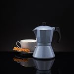 Casa si Gradina - Bucatarie si vesela - Vase pentru gatit - Espressoare pentru aragaz - Espressor aragaz AMBITION Lexi, 6 cesti, 300ml, gri - Infinity.ro