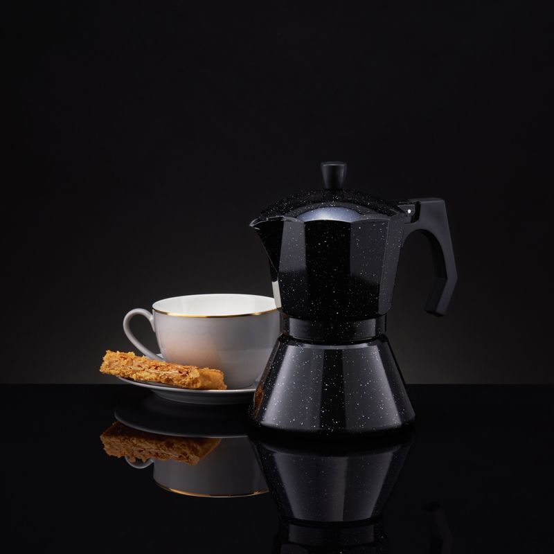 Casa si Gradina - Bucatarie si vesela - Vase pentru gatit - Espressoare pentru aragaz - Espressor aragaz AMBITION Lexi, 6 cesti, 300ml, negru - Infinity.ro