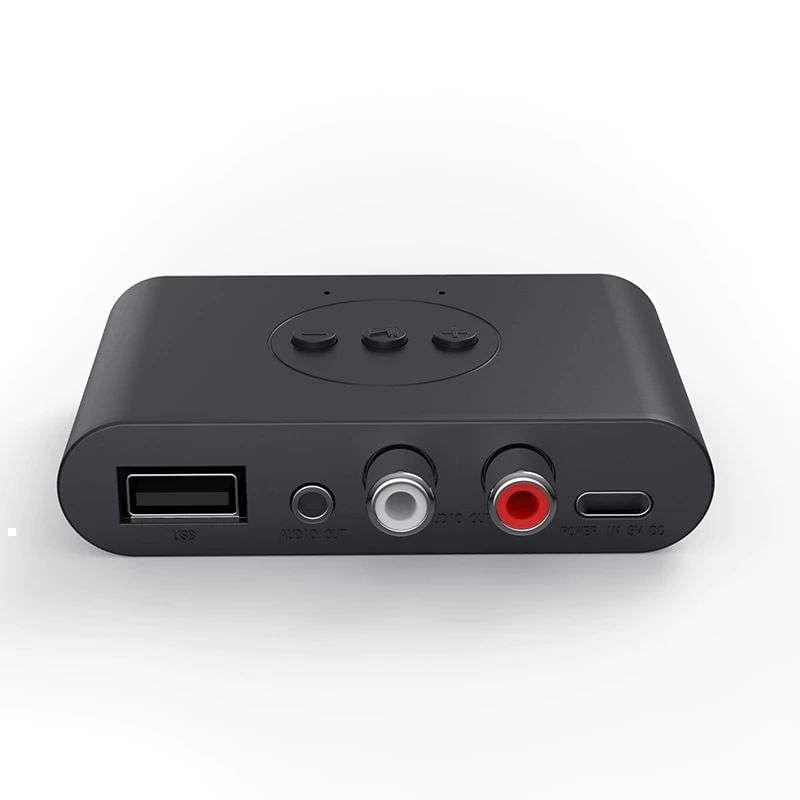 Auto si Moto - Electronice auto - Accesorii electronice auto - Receptor Transmitator Techstar® MM-2, Bluetooth 5.0, Interfata USB, Iesire RCA, Iesire AUX, Conexiune Multipoint, Negru - Infinity.ro