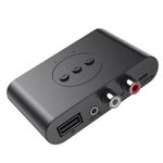 Auto si Moto - Electronice auto - Accesorii electronice auto - Receptor Transmitator Techstar® MM-2, Bluetooth 5.0, Interfata USB, Iesire RCA, Iesire AUX, Conexiune Multipoint, Negru - Infinity.ro