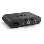 Auto si Moto - Electronice auto - Accesorii electronice auto - Receptor Transmitator Techstar® MM-2, Bluetooth 5.0, Interfata USB, Iesire RCA, Iesire AUX, Conexiune Multipoint, Negru - Infinity.ro