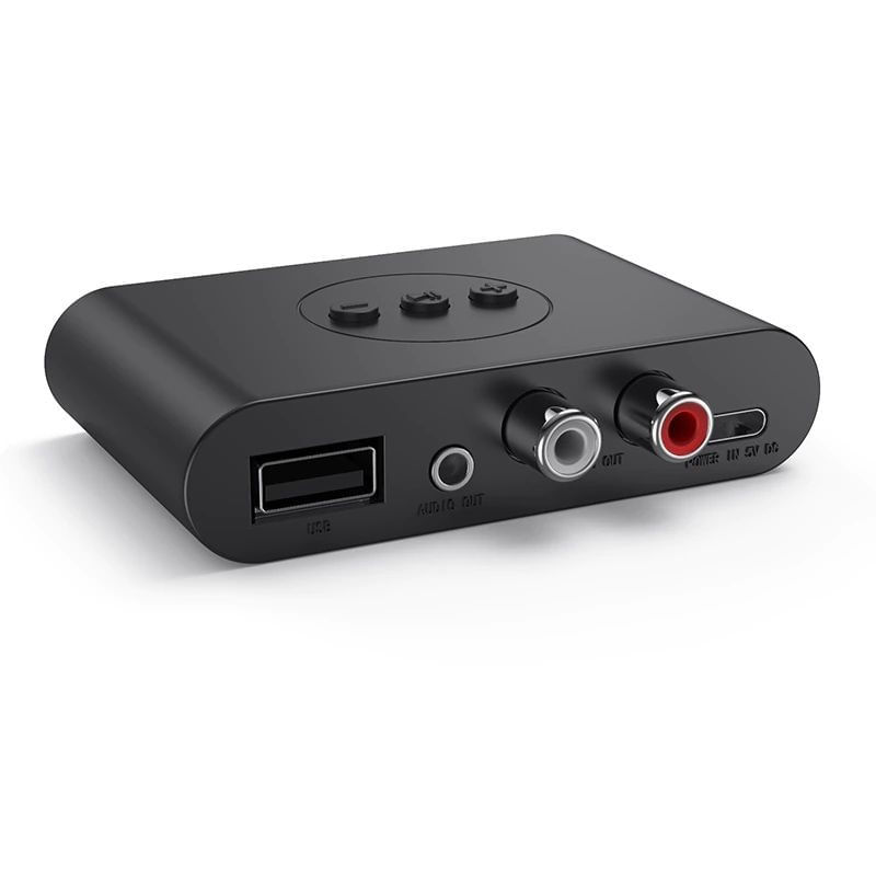 Auto si Moto - Electronice auto - Accesorii electronice auto - Receptor Transmitator Techstar® MM-2, Bluetooth 5.0, Interfata USB, Iesire RCA, Iesire AUX, Conexiune Multipoint, Negru - Infinity.ro