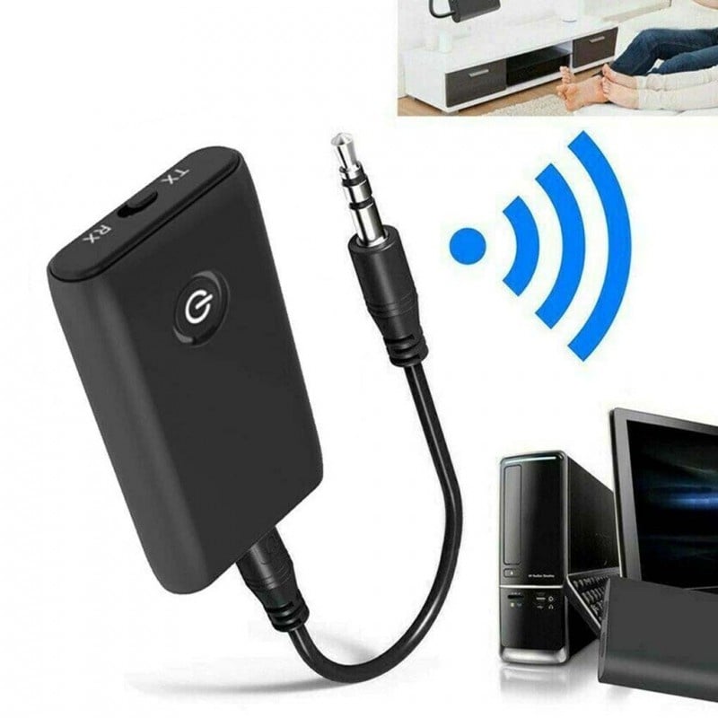 Auto si Moto - Electronice auto - Accesorii electronice auto - Receptor Transmitator Bluetooth Techstar® J40, Bluetooth 5.0, Microfon Incorporat, CVC, AUX, Acumulator Incorporat - Infinity.ro