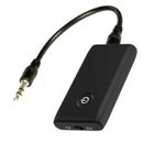 Auto si Moto - Electronice auto - Accesorii electronice auto - Receptor Transmitator Bluetooth Techstar® J40, Bluetooth 5.0, Microfon Incorporat, CVC, AUX, Acumulator Incorporat - Infinity.ro