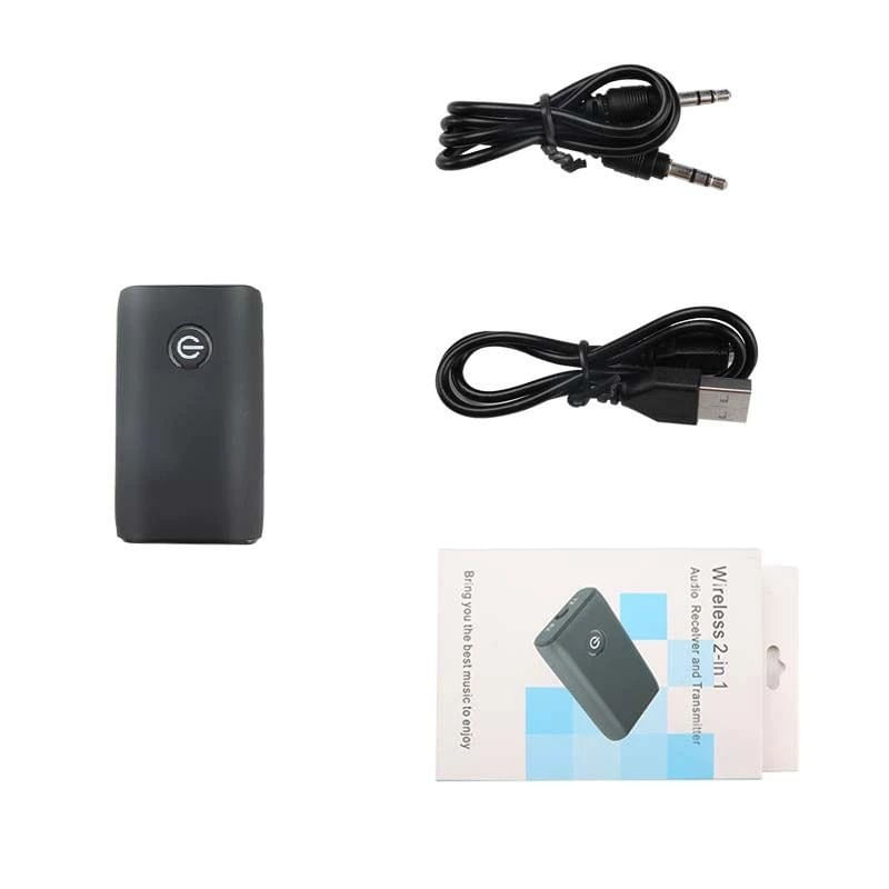 Auto si Moto - Electronice auto - Accesorii electronice auto - Receptor Transmitator Bluetooth Techstar® J40, Bluetooth 5.0, Microfon Incorporat, CVC, AUX, Acumulator Incorporat - Infinity.ro