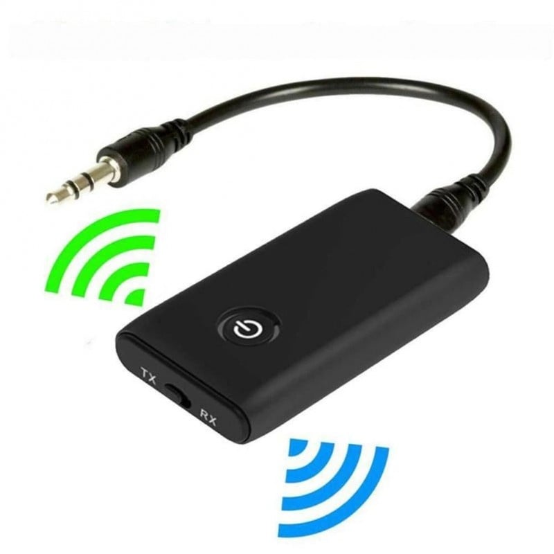 Auto si Moto - Electronice auto - Accesorii electronice auto - Receptor Transmitator Bluetooth Techstar® J40, Bluetooth 5.0, Microfon Incorporat, CVC, AUX, Acumulator Incorporat - Infinity.ro