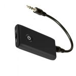 Auto si Moto - Electronice auto - Accesorii electronice auto - Receptor Transmitator Bluetooth Techstar® J40, Bluetooth 5.0, Microfon Incorporat, CVC, AUX, Acumulator Incorporat - Infinity.ro