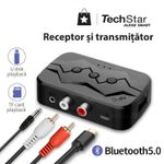 Auto si Moto - Electronice auto - Accesorii electronice auto - Adaptor Bluetooth Techstar® M23, transmitator si receptor pentru TV/PC/Sistem de sunet pentru casa, Jack 3.5mm, Micro - Infinity.ro