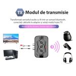 Auto si Moto - Electronice auto - Accesorii electronice auto - Adaptor Bluetooth Techstar® M23, transmitator si receptor pentru TV/PC/Sistem de sunet pentru casa, Jack 3.5mm, Micro - Infinity.ro