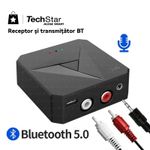 Auto si Moto - Electronice auto - Accesorii electronice auto - Adaptor Bluetooth Techstar® M21, transmitator si receptor pentru TV/PC/Sistem de sunet pentru casa, Jack 3.5mm - Infinity.ro