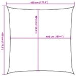 Casa si Gradina - Gradina si terasa - Umbrele si pavilioane - Umbrele - Panza parasolar, portocaliu patrat, 4,5 x 4,5 m, HDPE, 160 g/m² - Infinity.ro